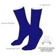 thumbnail image 4 of Gaeub Navy Print Sports Socks,No Heel Casual Mid-Tube Socks,Crew Socks for Women and Man For Trouser, Dress, Business, 4 of 7