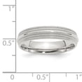 thumbnail image 2 of Sterling Silver 5mm Comfort Fit Double Milgrain Size 4.5 Band QDMC050, 2 of 2