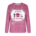 thumbnail image 5 of WXLWZYWL Trendy Sweatshirts For Women 2023 Woman Round Neck Long Sleeve T-Shirt Printing Loose Blouse Tops, 5 of 5