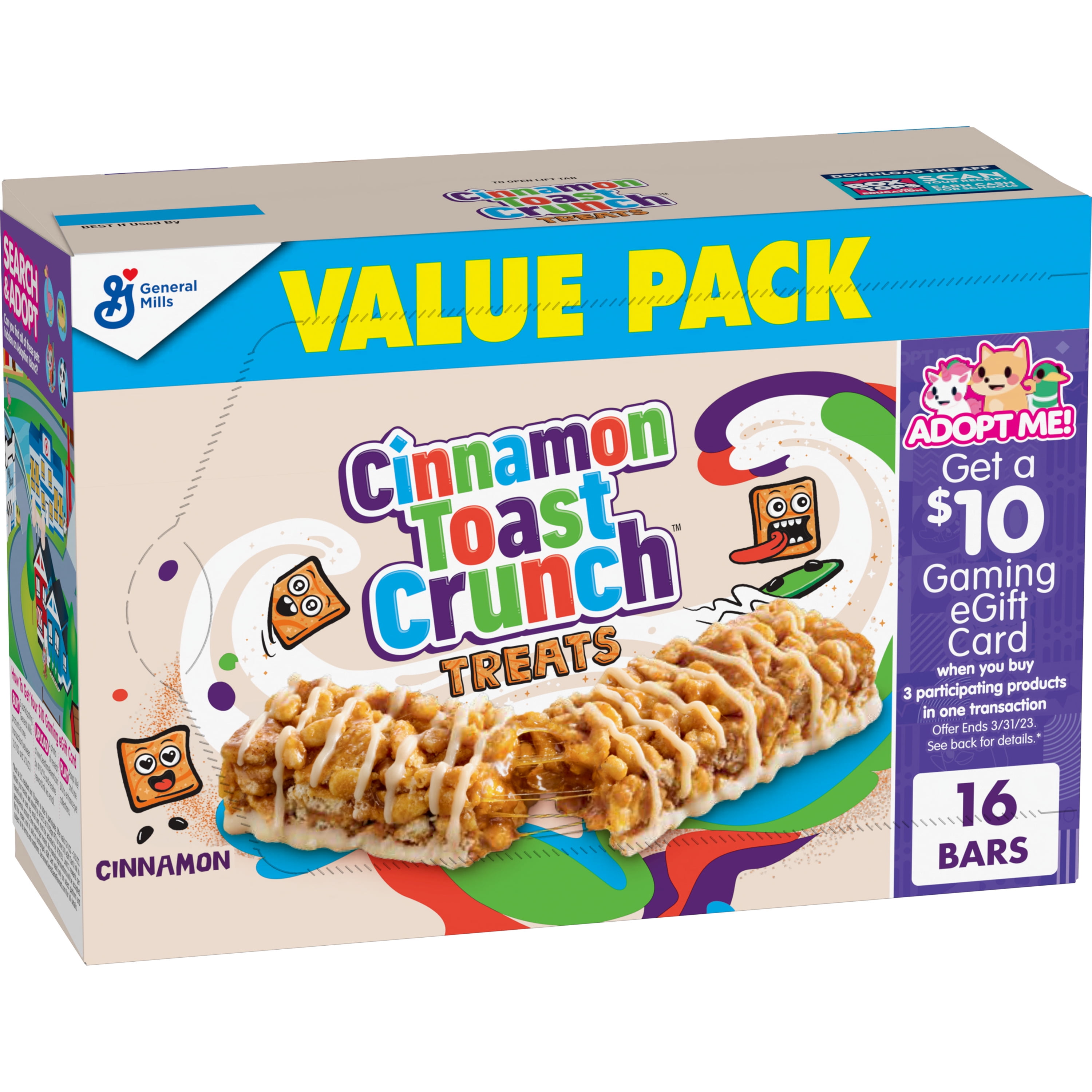 Cinnamon Toast Crunch Breakfast Cereal Treat Bars Snack Bars 16 Ct cinnamon-toast-crunch-nestl-cereals
