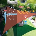 thumbnail image 4 of HOMEYA Sun Shade Sail 8/12/16FT Outdoor Garden Patio Party Sunscreen Awing Triangle Canopy 98% UV Block with Free Rope, 4 of 9