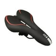 thumbnail image 1 of Asiento de bicicleta cómodo, cómodo sillín de bicicleta de Gel, repuesto suave acolchado con absorción de golpes, resistente al agua para bicicleta de Rojo, 1 of 8