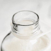 Almond Cow - Glass Bottle Milk Container for Refrigerator, 60 fl oz, Glass Pitcher with Lid and Spout, Clear Milk Jug Glass Bottles, Food-Grade Glass Liquid Container, 5 x 4 x 10 inches