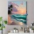 thumbnail image 4 of UXIEQU Tropical Beach Sunset Canvas Print 15.75x11.81 Inches, 4 of 8