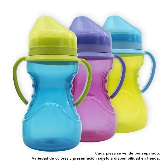 Taza Entrenadora Evenflo Básica Boquilla Suave 10 oz 300 ml Varios Colores 1 Pieza