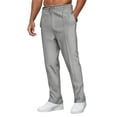 thumbnail image 4 of LWavelet Mens Houndstooth Pattern Pants Elastic Waist Slim Fit Casual Pants Light Gray XL, 4 of 4