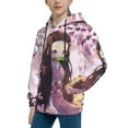 thumbnail image 6 of Demon Slayer Kamado Nezuko Kids' Hoodie 3D Print Sweatshirt Soft Pullover Hooded with Big Pockets Fans Gifts for Boys or Girls Small, 6 of 7