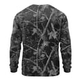 thumbnail image 5 of Gaukiv Long Sleeve Tops for Men Camo Print Waffle Knit Crew Neck Breathable Shirts Layer Blouses Black L, 5 of 5