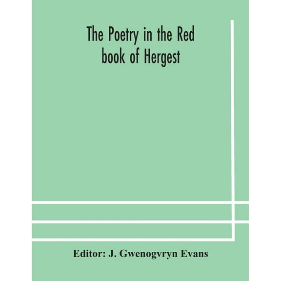The Poetry In The Red Book Of Hergest, (Paperback)