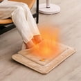 thumbnail image 1 of Heated Leg and Foot Warmer Pad with Fast 3-Second Heating, Adjustable Temperature Settings, Auto Shut-Off Timer and Safety Protection for Office, Bed and Home Use, Extra Large 58x38cm, 1 of 8