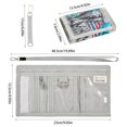 thumbnail image 3 of JIALIOU Nylon Trifold Card Wallet with ID Window Zipper Pocket for Men Women Teen Elephants Birds, 3 of 7