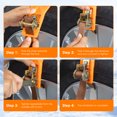 thumbnail image 3 of Fohil 8 Pack Snow Chains Tire Chains Anti-skid Car Chains Universal Tire Chains for Car Pickup Trucks SUV, 3 of 7