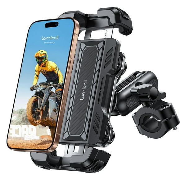 Soporte de teléfono Lamicall Metal para moto para iPhone