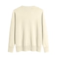 thumbnail image 5 of Lumtrix Cardigans Sweater For Women Warm Lightweight Button Front Cardigan Oversized Long Sleeve V Neck Cozy Sweaters Dressy Casual Tops Beige S, 5 of 5