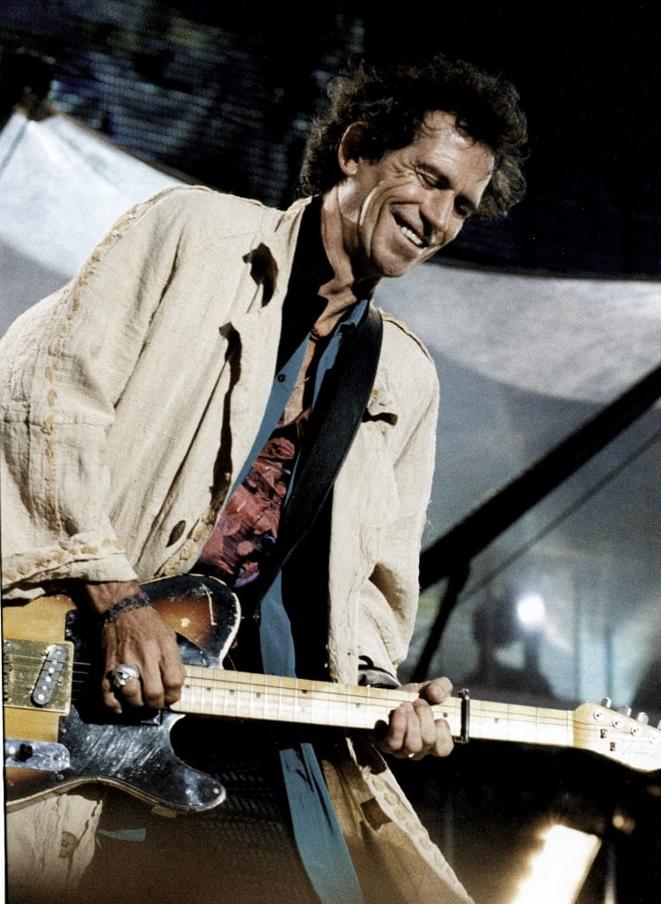 Keith Richards of The Rolling Stones performing on stage Photo Print - Item  # VARGLP367327 