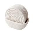 thumbnail image 1 of Cateissary 6 piezas Portavasos Para escritorio posavasos de tela resistente al calor conjunto de 6 Porta Vasos Para escritorio Artesanía blanco, 1 of 6