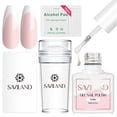 thumbnail image 1 of Kit de manicura francesa SAVILAND, sello de uñas con punta francesa y esmalte en gel, 1 of 7