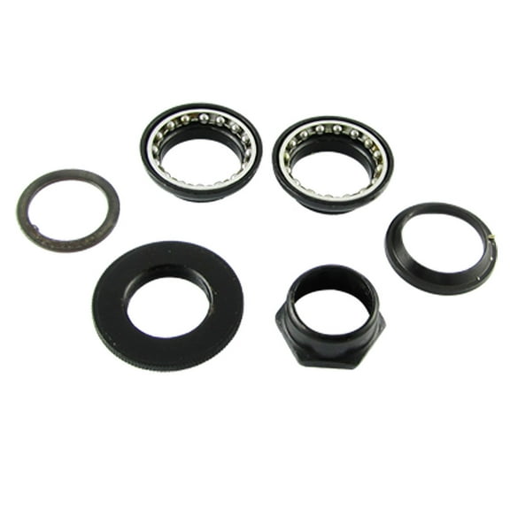Unique Bargains Headset Bicycle Head Parts Set 1" Diameter Bike Black