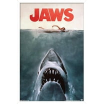 Jaws - One Sheet Wall Poster, 22.375" x 34" Framed