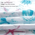 thumbnail image 4 of Kebury Coastal Beach Theme Quilts Bedding Set Twin Size Lightweight Patchwork Ocean Bedding Coverlets Conch Blue Seashell Starfish Seaweed Bedspreads (1 Quilt, 2 Pillow Shams), 4 of 7