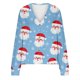 thumbnail image 5 of Puntoco Chaqueta Tipo Cárdigan Informal Con Botones Y Estampado Navideño Para Mujer, 5 of 5