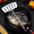 thumbnail image 1 of TidBay Steak Spatula Fish Spatula Rustproof Stainless Steel Fish Turner High Temperature Resistant Hollow Out Comfortable Grip Ergonomic Handle Steak Server Hanging Hole Cooking Spatula, 1 of 1