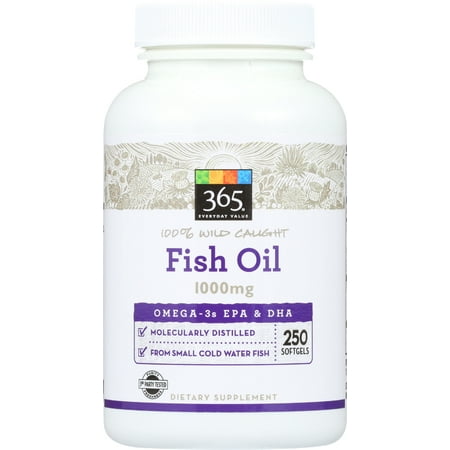 365 Every Day Value Fish Oil - 250 Capsules, 1000