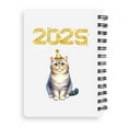 thumbnail image 2 of Happy New Year British Shorthair Welcome 2025 Balloon Firework Party Spiral Bound Journal Cat Lover Kitten Owner Gifts 5x7in Spiral Notebook - 01014, 2 of 5