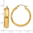 thumbnail image 3 of Auriga Fine Jewelry 10K Yellow Gold Hoop Earrings for Women (L-18mm ; W-6.75mm), 3 of 5