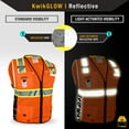 thumbnail image 3 of KwikSafety (Charlotte, NC) BIG KAHUNA DIGITAL Safety Vest (LIMITED EDITION) ANSI Class 2 OSHA Reflective High Visibility Heavy Duty Surveyor Construction Mesh Vis Zipper Men Work | Orange Extra Large, 3 of 6