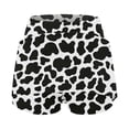 thumbnail image 4 of Skirts for Women's Casual Cow Print Skirt With Built In Shorts A Line High Waist Flowy Summer Skirt For Daily Wear Comfortable Stretchy Fashion Skirt White 3XL, 4 of 6