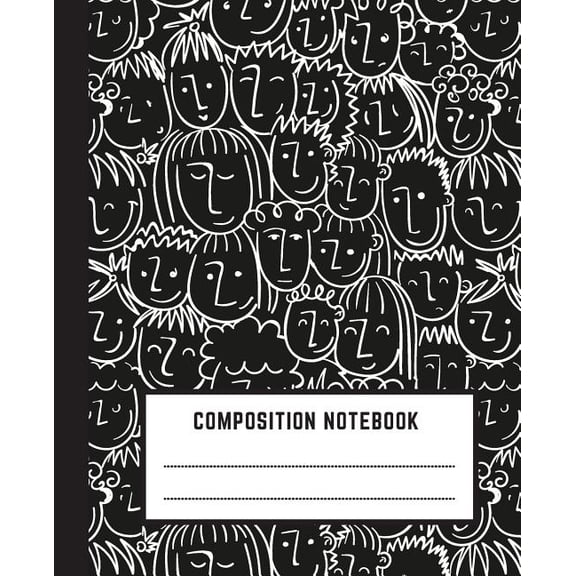 Composition Book: 100 Pages, Wide Rulled, 7.5 x 9.25in, Kids Pattern, Composition Books for kids, teachers, school and students (Paperback)