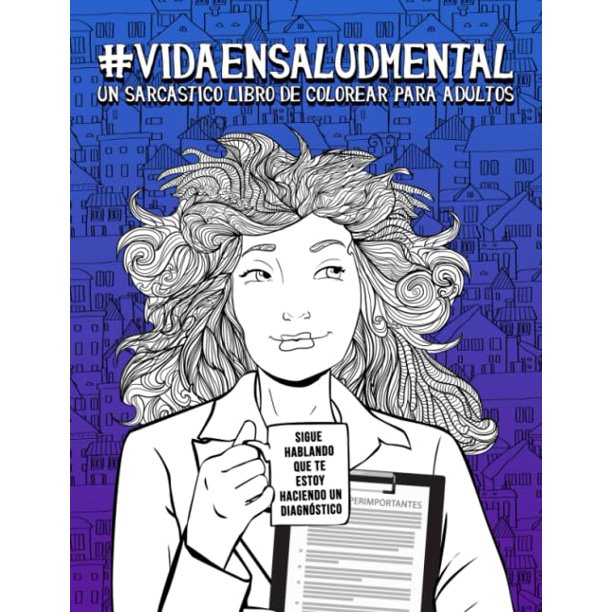Libro para colorear Grey & Gold Publishing Mental Health Adults