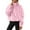 Pink, variant on Oversized Half Zip Sweatshirt for Women Sherpa Pullover Tops with Pockets Fuzzy Fleece Stand Collar Sweatshirt (Pink 2XL)