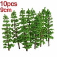 thumbnail image 5 of 10Pcs 9Cm Pine Trees Model Street Train Railway Scenery Layout 1:100-1:150 Smile Home, 5 of 9