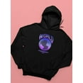 thumbnail image 3 of Abstract World Rave Style. Hoodie Women -Image by Shutterstock, Female x-Large, 3 of 4