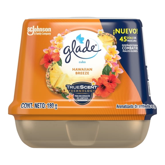 Aromatizante en Gel Glade Cubo Hawaiian Breeze 180 g