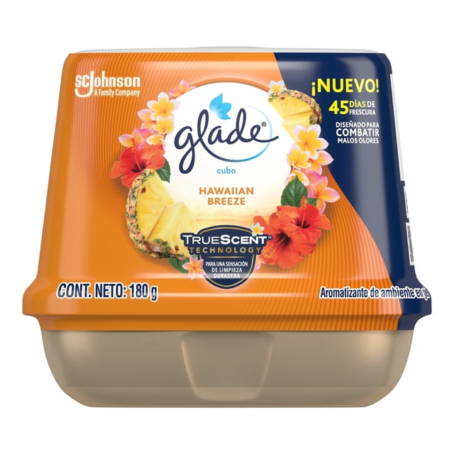 Aromatizante en Gel Glade Cubo Hawaiian Breeze 180 g