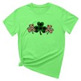 thumbnail image 4 of T-shirt de la Saint-Patrick pour Femmes Mode Col Rond Imprimé Manches Courtes T-shirt Décontracté Ample Hauts T-Shirts de la Saint-Patrick pour Femmes, 4 of 6