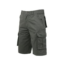 Men's Long Below Knee Length 3/4 Capri Cargo Shorts Outdoor Twill ...