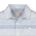 thumbnail image 2 of Hope & Henry Boys' Linen Short Sleeve Button Down Shirt, 2 of 3