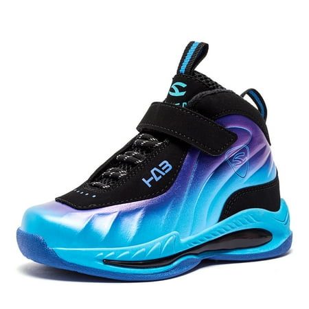 

Girls Boys Basketball Shoes Cushioned Shock Absorption Comfy Athletic Running Shoes Outdoor Non Slip Walking Shoes For Toddler Children Kids Sneakers
