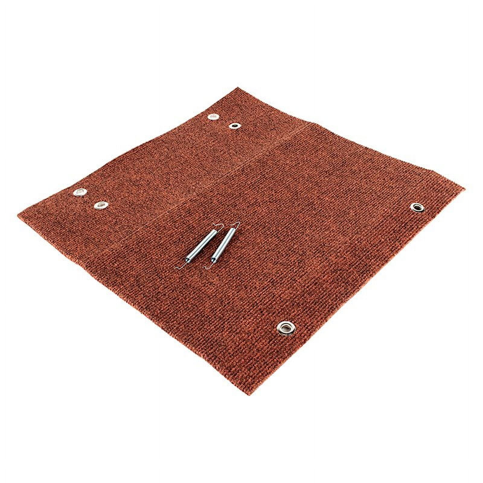 (2 pack) Camco 42921 Wrap Around RV Step Rug, 18'' Wide - Protects Your RV From Unwanted Tracked In Dirt, Works on Electrical Manual RV Steps (Brown)