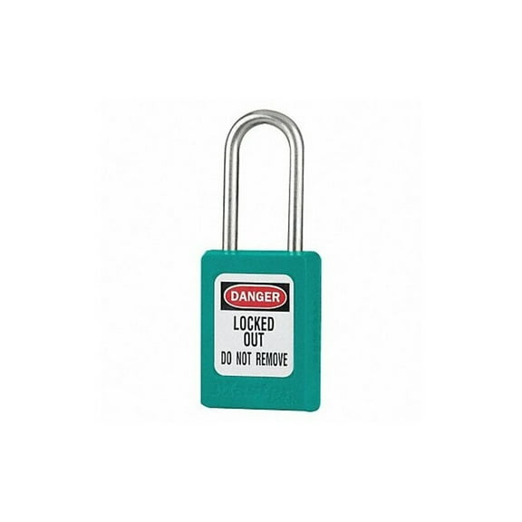Master Lock Lockout Padlock,KD,Teal,1-7/8"H S31TEAL
