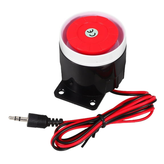 OUNONA Wired Mini Siren Alarm System With Loud Voice For Security Reliable Sound Alarming Siren Alarm Buzzer Siren Home Alarm System Plastic Alarm Horn