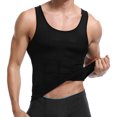 thumbnail image 5 of SHAPERIN Men's 2 Pack Compression Shirt Slimming Body Shaper Vest Tummy Control Shapewear Abdomen Undershirt, 5 of 6