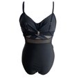 thumbnail image 4 of Women's One-Piece Swimsuit, Backless Design with Adjustable Straps, Retro Bathing Suit for Beach and Pool Vacations, Comfortable Nylon Fabric, 4 of 5