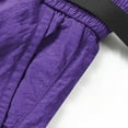 thumbnail image 3 of MIUOWANP Men's Hiking Cargo Shorts with Multi Zipper Pockets Solid Color Adjustable Buckle Elastic Waist Casual Half Shorts Pants Size XXXL(14)Purple, 3 of 5