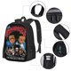 thumbnail image 3 of Mochila negra Boondocks para mujeres y hombres, mochila para portátil, para trabajo, negocios, viajes, mochila informal para el colegio, mochila para estudiantes universitarios, regalo, 3 of 5