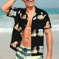 thumbnail image 5 of Lsque Coffee Gnome (2) pattern Hawaiian Shirt for Men, Unisex Summer Beach Casual Short Sleeve Button Down Shirts-Small, 5 of 9